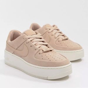 Women’s Nike Pink Suede Air Force Ones
